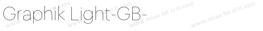 Graphik Light-GB字体转换